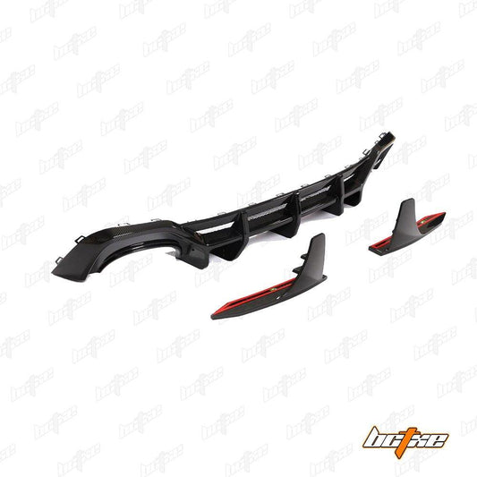 BCTXE Carbon Fiber Rear Diffuser & Rear Canards for Audi RS7 C8 2020-ON - Performance SpeedShop