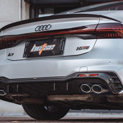 BCTXE Tuning Carbon Fiber Rear Diffuser Ver.1 for Audi S7 & A7 S Line 2019-ON C8 - Performance SpeedShop