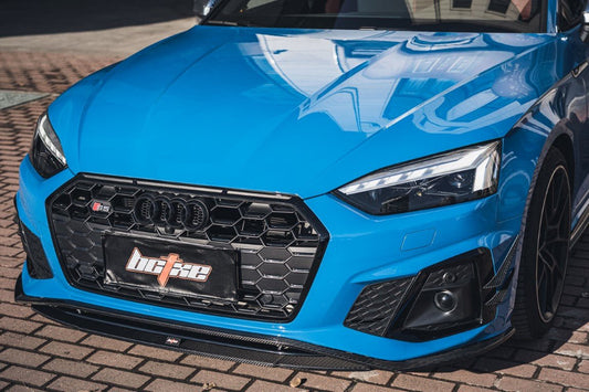 Audi S5 A5 (with s-line bumper, does not base model) B9.5 2020 2021 2022 2023 2024 with Aftermarket Parts - Front Lip Pre-preg Carbon Fiber from BCTXE Tuning