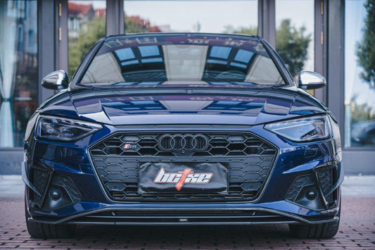 Audi S4 / A4 (with S-line bumper) B9.5 2020 2021 2022 2023 2024 with Aftermarket Parts - V2 Front Lip Pre-preg Carbon Fiber from BCTXE Tuning