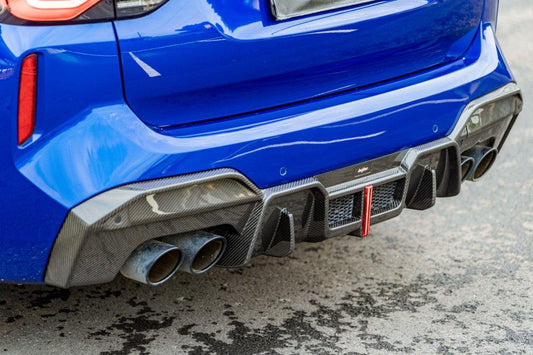 BCTXE Tuning Pre-preg Carbon Fiber Rear Diffuser for BMW X3M/C F97 LCI 2022-ON - Performance SpeedShop