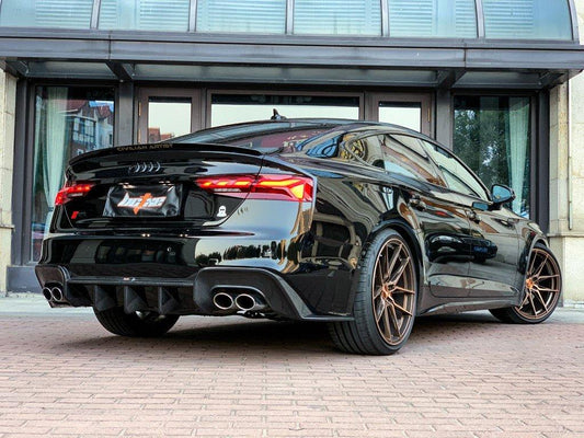 Audi S5 A5 (with s-line bumper, does not base model) B9.5 2020 2021 2022 2023 2024 with Aftermarket Parts - V1 Rear Diffuser Pre-preg Carbon Fiber from BCTXE Tuning