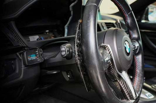 BMW M-Power Forged Carbon / Luminous Wheel Paddle Shifter - Performance SpeedShop