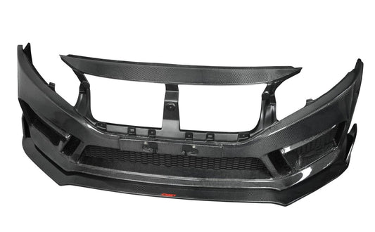 Upgrade Your Honda Civic 10th Gen FC1 FC2 FC5 FC6 2016-2021 & Civic 10th Gen FC3 FC4 FK7 2017-2021 with Aftermarket Parts - Front Bumper & Lip Carbon Fiber / FRP from CMST Tuning
