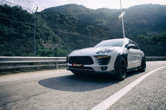 Porsche Macan 95B.1 Base/S/GTS/Sport Edition/Turbo 2015-2018 & Macan 95B.2 Base/S/GTS/Turbo 2019-2021 with Aftermarket Parts - Carbon Fiber & FRP Front Fenders from CMST Tuning
