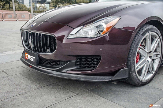 Maserati Quattroporte GTS SQ4 S 2014-2016 with Aftermarket Parts - Front Lip Splitter Carbon Fiber / FRP from CMST Tuning