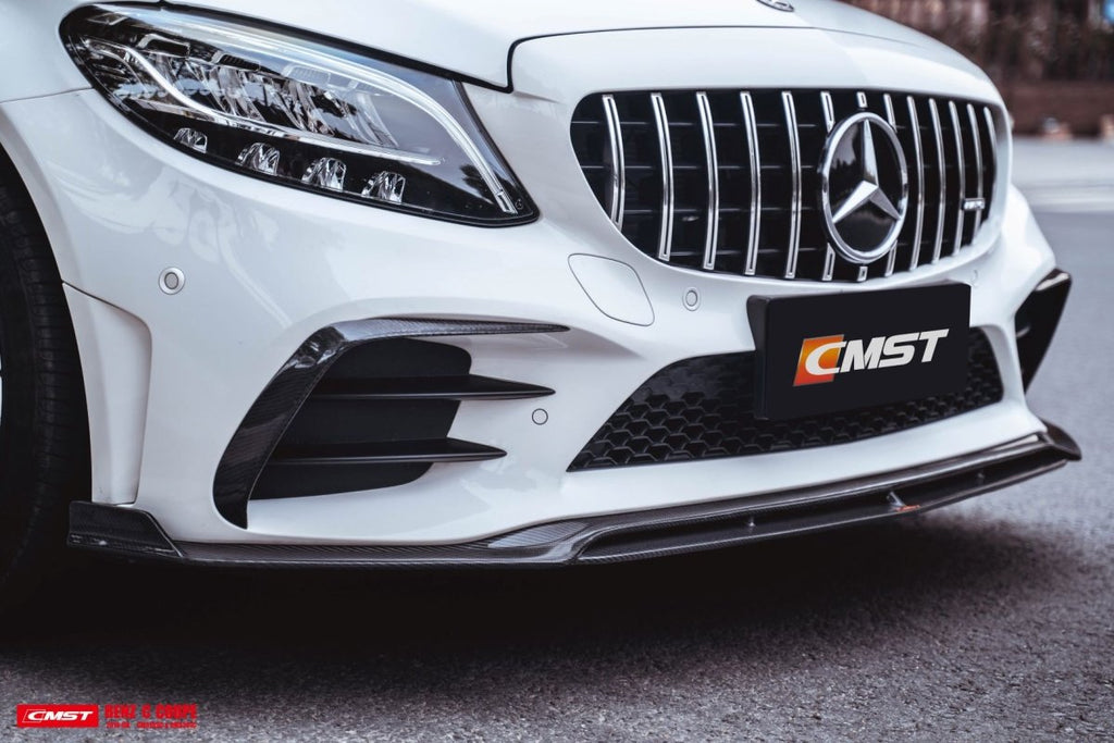 CMST Carbon Fiber Front Lip Splitter for Mercedes Benz C Coupe W205(2019-ON) - Performance SpeedShop