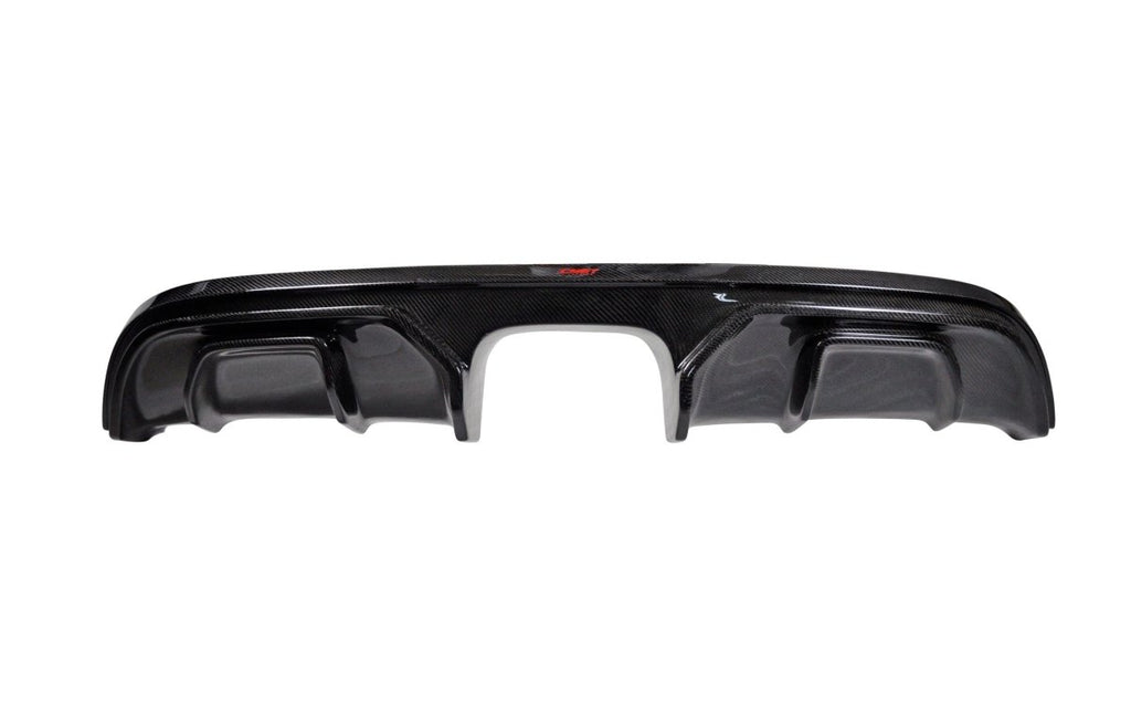 CMST Carbon fiber Rear Diffuser (Center Exit Dual Tips) for F-Type 2014-ON - Performance SpeedShop