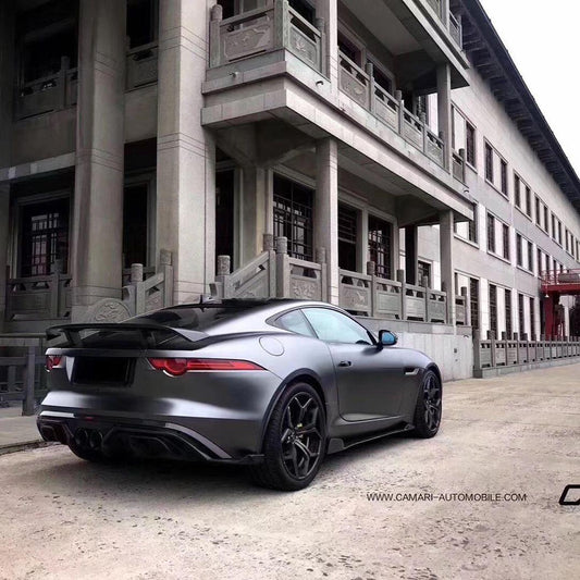 Jaguar F-Type SVR R S Base 2014-ON with Aftermarket Parts - Quad Tips Style Rear Diffuser & Canards Carbon Fiber / FRP
from CMST Tuning