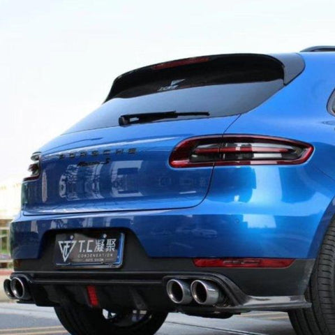 Porsche Macan 95B.1 Base/S/GTS/Sport Edition/Turbo 2015-2018 with Aftermarket Parts - Vacuumed Carbon & FRP Rear Diffuser from CMST Tuning
