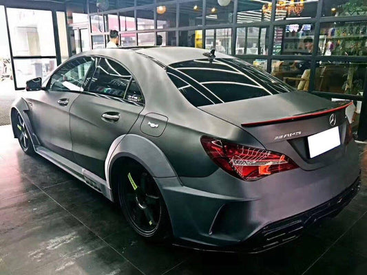 Mercedes Benz CLA45 AMG CLA250 C117 2014-2019 (fitment for CLA250 requires sport package bumper) with Aftermarket Parts - Rear Diffuser Carbon Fiber / FRP from CMST Tuning