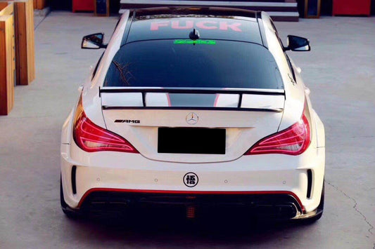 Mercedes Benz CLA45 AMG CLA250 C117 2014-2019 (fitment for CLA250 requires sport package bumper) with Aftermarket Parts - Rear Diffuser Carbon Fiber / FRP from CMST Tuning