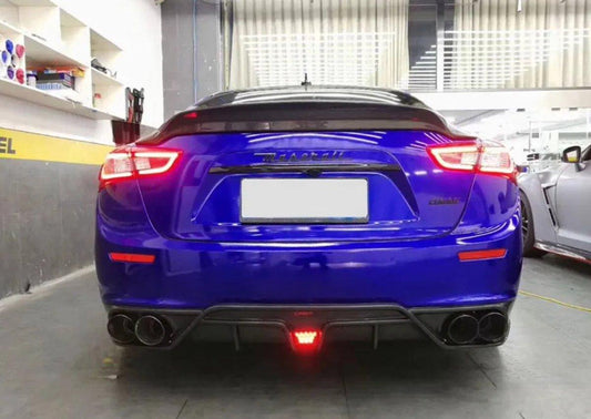 Maserati Ghibli 2014-2017 with Aftermarket Parts - Rear Diffuser Carbon Fiber / FRP from CMST Tuning