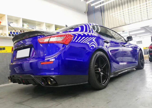 Maserati Ghibli 2014-2017 with Aftermarket Parts - Rear Diffuser Carbon Fiber / FRP from CMST Tuning