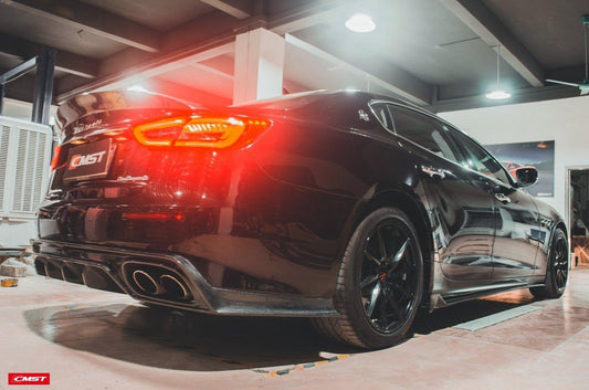 Maserati Quattroporte 2017-ON GT, S, GranLusso with Aftermarket Parts - Rear Diffuser Carbon Fiber / FRP from CMST Tuning