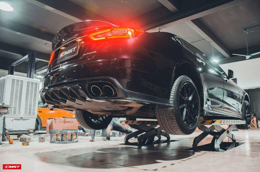 Maserati Quattroporte 2017-ON GT, S, GranLusso with Aftermarket Parts - Rear Diffuser Carbon Fiber / FRP from CMST Tuning