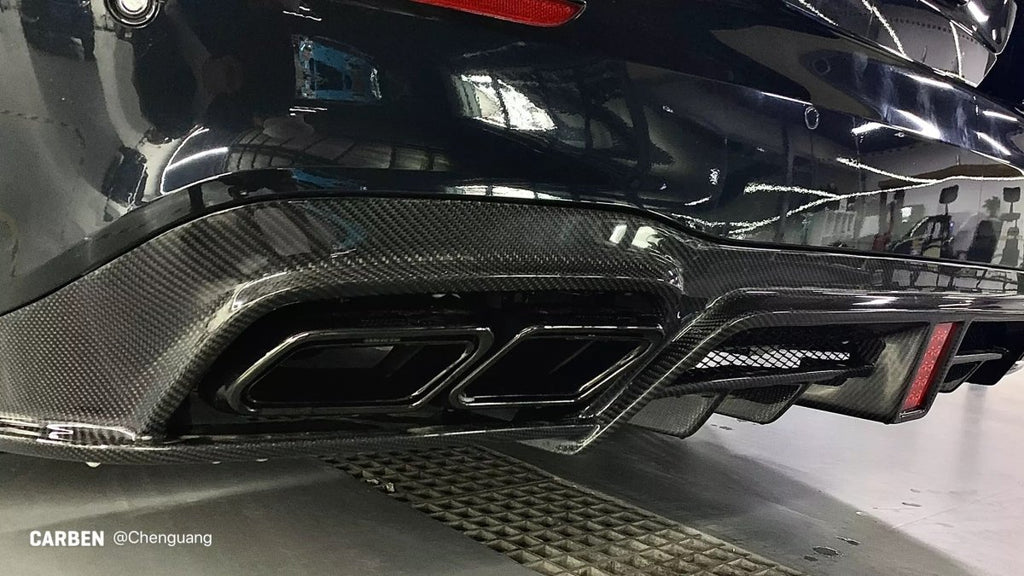 CMST Carbon Fiber Rear Diffuser for Mercedes Benz E-Class 4 Door W213 2017-ON - Performance SpeedShop