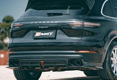 Porsche Cayenne 9Y0 9Y0.1 Base/S/Turbo/Turbo S 2019 2023 & Cayenne 9Y3 9Y3.1 Base/S/Turbo/Turbo S 2019-2023with Aftermarket Parts - Carbon Fiber & FRP Rear Diffuser from CMST Tuning