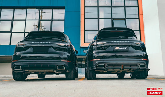 Porsche Cayenne 9Y0 9Y0.1 Base/S/Turbo/Turbo S 2019 2023 & Cayenne 9Y3 9Y3.1 Base/S/Turbo/Turbo S 2019-2023with Aftermarket Parts - Carbon Fiber & FRP Rear Diffuser from CMST Tuning