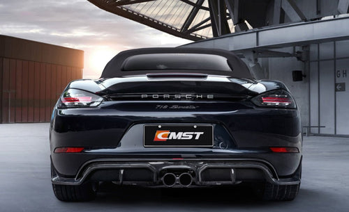 CMST Carbon Fiber Rear Diffuser Ver.1 for Porsche Cayman/Boxster 718 2016-2020 - Performance SpeedShop