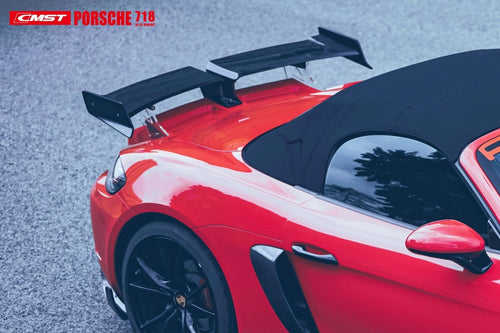 CMST Carbon Fiber Rear Spoiler Ver.2 for Porsche Boxster 718 2016-ON - Performance SpeedShop