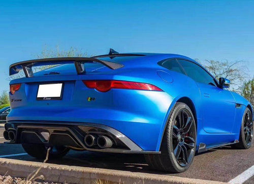 Jaguar F-Type SVR R S Base 2014-ON with Aftermarket Parts - V1 Style Rear Spoiler Wing Carbon Fiber / FRP from CMST Tuning