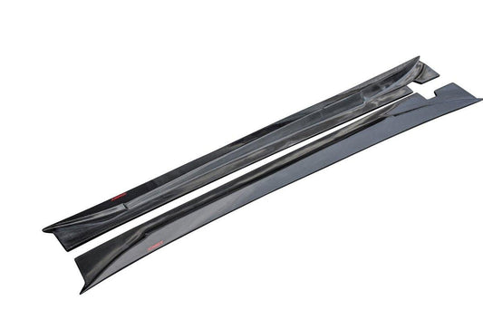 Jaguar F-Type SVR R S Base 2014-2020 with Aftermarket Parts - Widebody Style Side Skirts Carbon Fiber / FRP from CMST Tuning