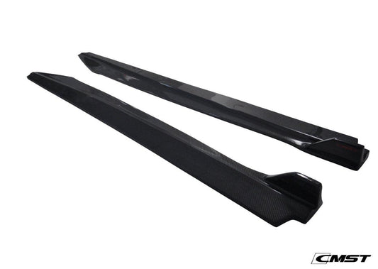 Audi R8 Gen 1 V8 V10 2006 2007 2008 2009 2010 2011 2012 2013 2014 2015 with Aftermarket Parts - Side Skirts Carbon Fiber from CMST Tuning