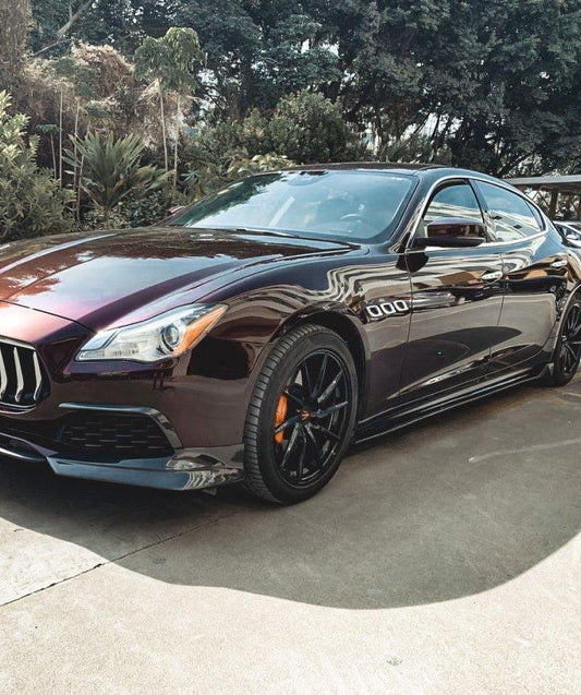 Maserati Quattroporte 2017-ON with Aftermarket Parts - Side Skirts Carbon Fiber / FRP from CMST Tuning