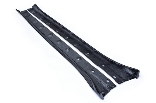 Porsche 991 991.1 911 Carerra Base/S/T 2012-2016 & 991 991.2 911 Carerra Base/S/T 2017 2018 2019 (fitment only suitable for if OEM plastic side skirts are present) with Aftermarket Parts - GT2RS Style Side Skirts Carbon Fiber / FRP from  CMST Tuning