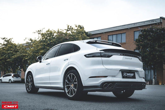 PorscheCayenne 9Y0 9Y0.1 Base/S/GTS/Turbo/Turbo S 2019-2023 & Cayenne 9Y0 9Y0.2 Base/S/GTS/Turbo/Turbo S 2024-ON & Cayenne 9Y3 9Y3.1 Base/S/GTS/Turbo/Turbo S/Turbo GT 2019-2023 & Cayenne 9Y3 9Y3.2 Base/S/GTS/Turbo/Turbo S/Turbo GT 2024-ON with Aftermarket Parts - Carbon Fiber & FRP Side Skirts from CMST Tuning