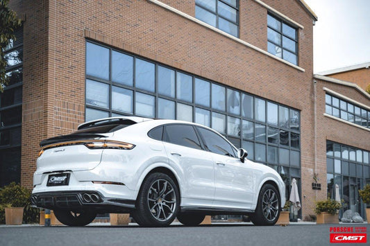 PorscheCayenne 9Y0 9Y0.1 Base/S/GTS/Turbo/Turbo S 2019-2023 & Cayenne 9Y0 9Y0.2 Base/S/GTS/Turbo/Turbo S 2024-ON & Cayenne 9Y3 9Y3.1 Base/S/GTS/Turbo/Turbo S/Turbo GT 2019-2023 & Cayenne 9Y3 9Y3.2 Base/S/GTS/Turbo/Turbo S/Turbo GT 2024-ON with Aftermarket Parts - Carbon Fiber & FRP Side Skirts from CMST Tuning