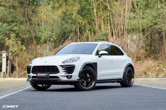 Porsche Macan 95B.1 Base/S/GTS/Sport Edition/Turbo 2015-2018 & Macan 95B.2 Base/S/GTS/Turbo 2019-2021 with Aftermarket Parts - Carbon Fiber & FRP Side Skirts from CMST Tuning