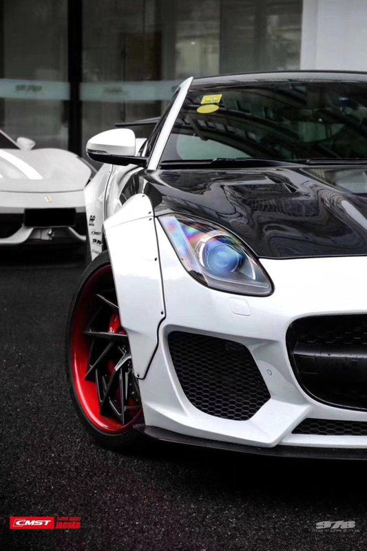 CMST Carbon Fiber Tempered Glass Transparent Hood Bonnet Clearview for Jaguar F-Type 2014-2020 - Performance SpeedShop