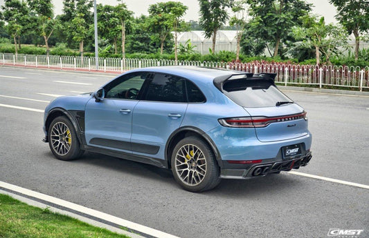 Macan 95B.1 Base/S/GTS/Sport Edition/Turbo 2015-2018 with Aftermarket Parts - Vacuumed Carbon & FRP Widebody Wheel Arches from CMST Tuning
