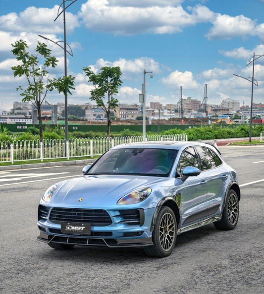 Macan 95B.1 Base/S/GTS/Sport Edition/Turbo 2015-2018 with Aftermarket Parts - Vacuumed Carbon & FRP Widebody Wheel Arches from CMST Tuning
