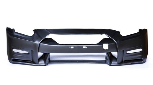 Nissan GTR Nismo T-Spec Black Edition Track Eidtion Premium Pure 2008-2023 (recommened 2017-2024 hood for 2008-2016 cars) with Aftermarket Parts - Nismo Style Front Bumper Set Polypropylene (PP) from CMST Tuning
