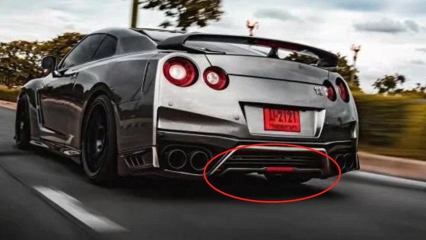 Rear Bumper and Rear Diffuser Valance for Nissan GTR GT-R R35