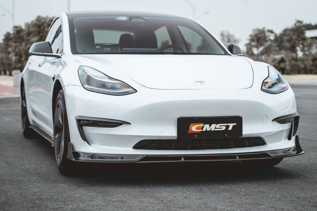 CMST Tesla Model 3 Carbon Fiber Front Lip Ver.2 - Performance SpeedShop