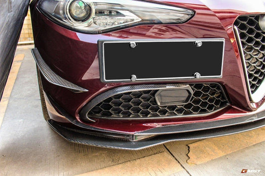 CMST Tuning Alfa Romeo 2016-ON Giulia Carbon Fiber Front Bumper Canards - Performance SpeedShop