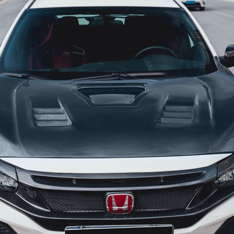 CMST Tuning Carbon Fiber CM-Style Hood Bonnet for Honda FK8 Civic Type-R (2017-ON) - Performance SpeedShop