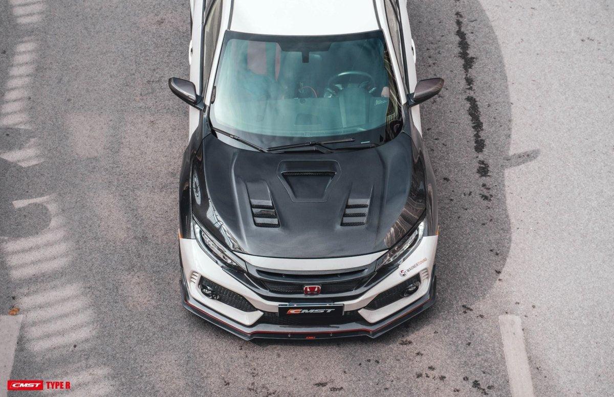 Honda Civic Type-R FK8 Aftermarket Parts - CMST Tuning Hood Bonnet ...