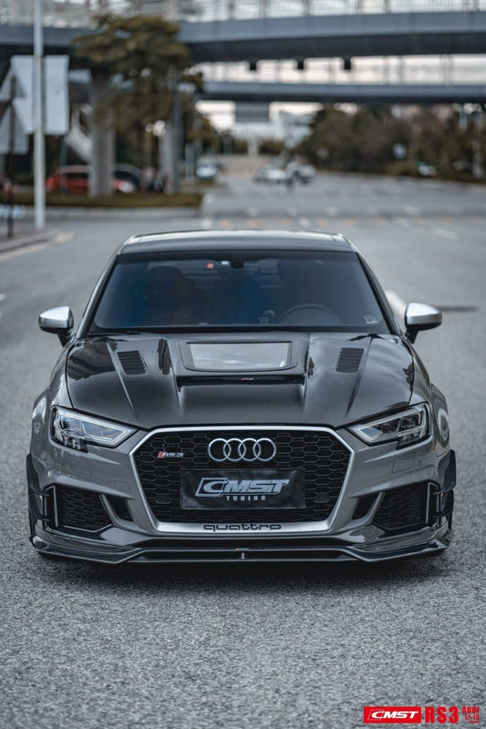 CMST Tuning Carbon Fiber Front Bumper Canards for Audi RS3 2018-2020 - Performance SpeedShop