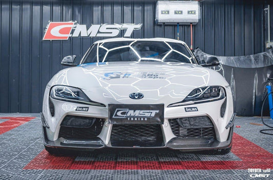 CMST Tuning Carbon Fiber Front Bumper Canards for Toyota GR Supra A90 A91 2020 2021 2022 - Performance SpeedShop