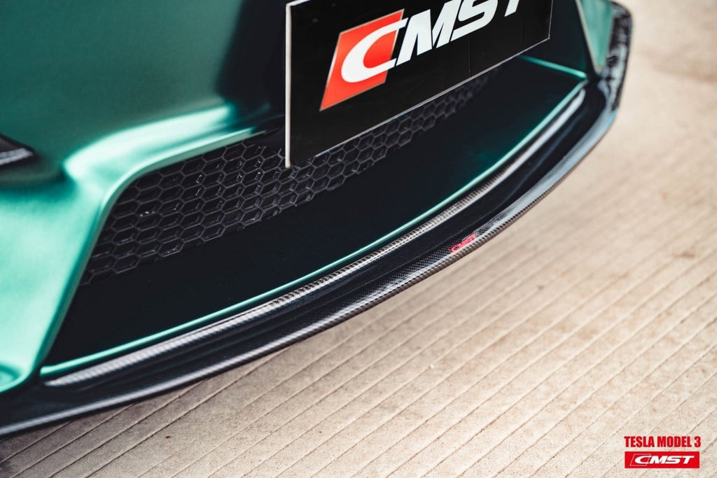 CMST Tuning Carbon Fiber Front Bumper for Tesla Model 3 Ver.1 - Performance SpeedShop