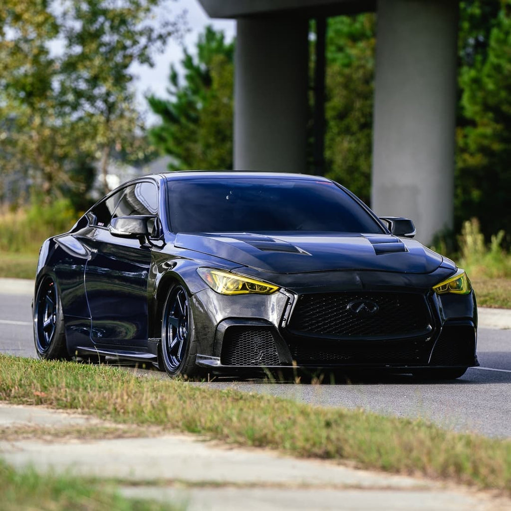 CMST Tuning Carbon Fiber Front Bumper & Front Lip for Infiniti Q60 to Project Black S concept 2017-2022 - Performance SpeedShop