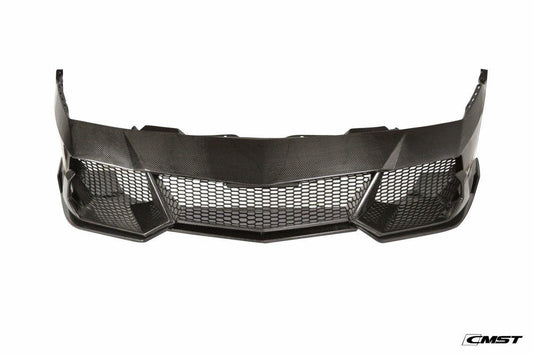 Lamborghini Gallardo 2009-2014 with Aftermarket Parts - Front Bumper & Lip Carbon Fiber / FRP from CMST Tuning
