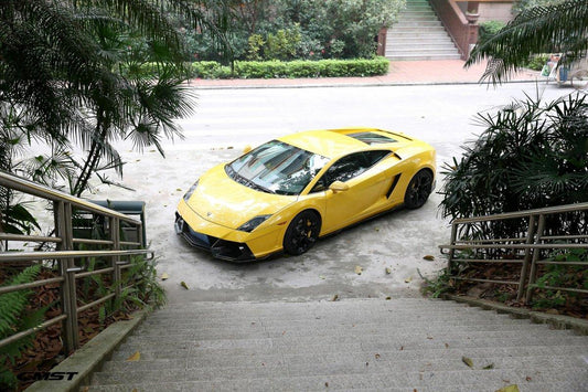 Lamborghini Gallardo 2009-2014 with Aftermarket Parts - Front Bumper & Lip Carbon Fiber / FRP from CMST Tuning
