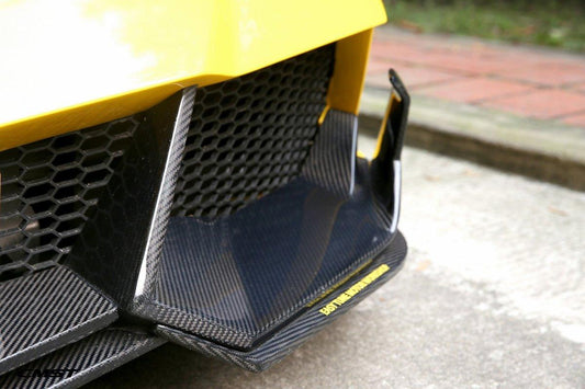 Lamborghini Gallardo 2009-2014 with Aftermarket Parts - Front Bumper & Lip Carbon Fiber / FRP from CMST Tuning
