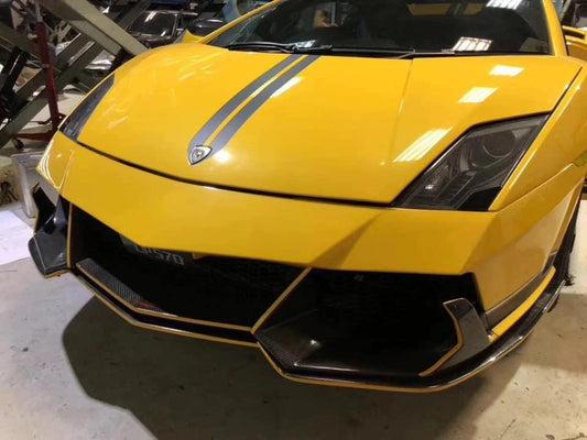 Lamborghini Gallardo 2009-2014 with Aftermarket Parts - Front Bumper & Lip Carbon Fiber / FRP from CMST Tuning
